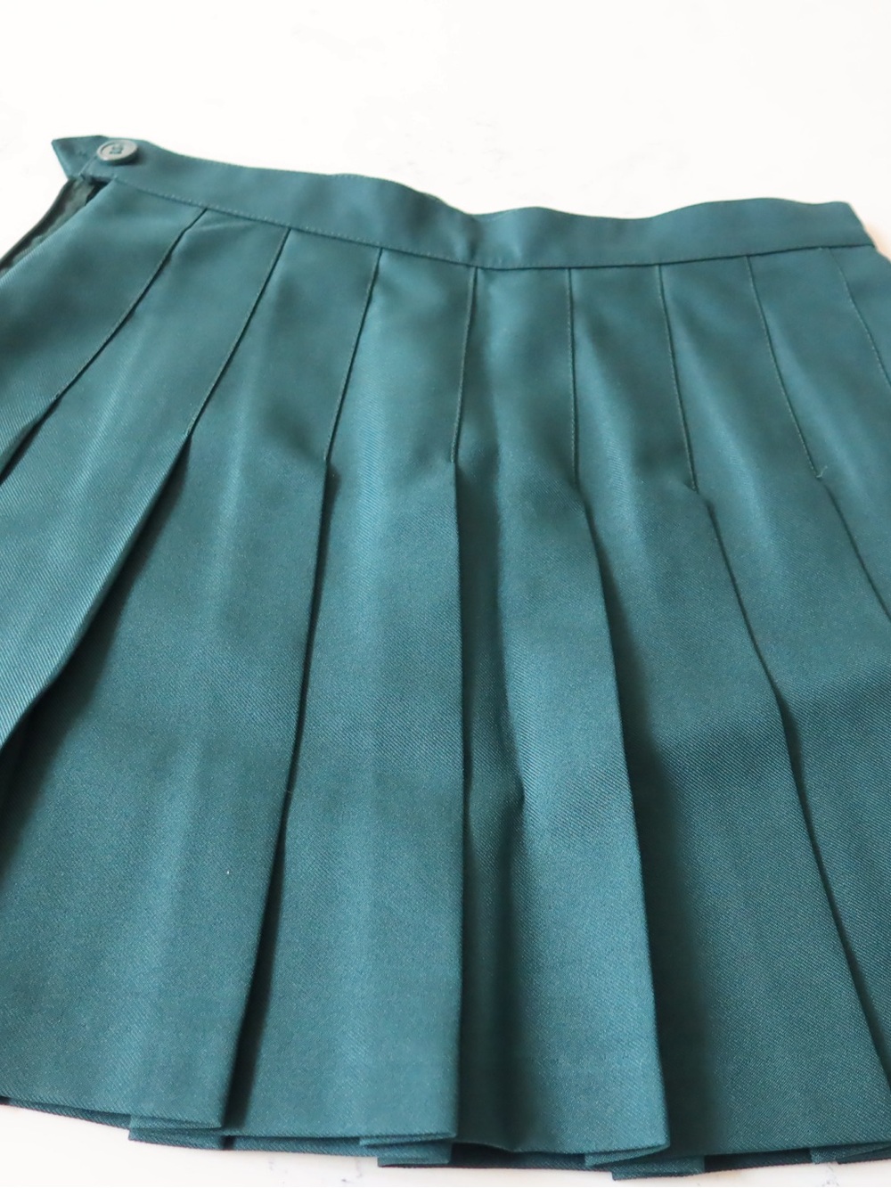American Apparel Green Pleated Mini Skirt - Picture 3 of 3
